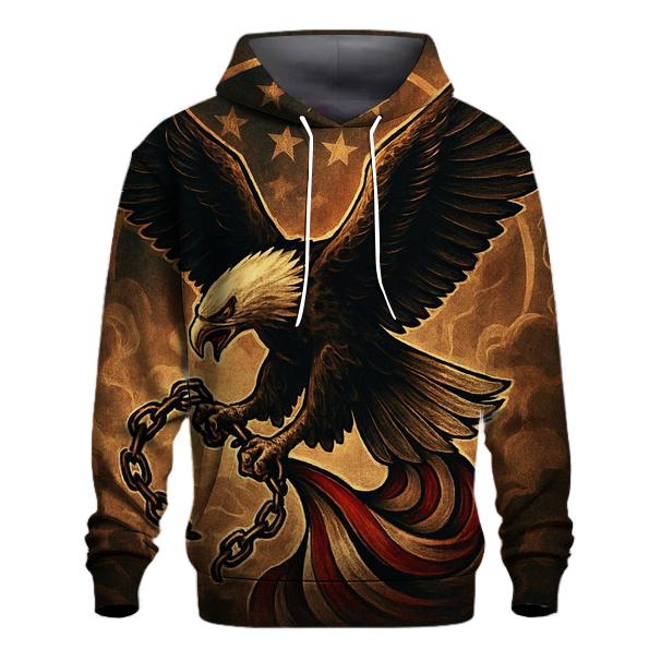 Eagle Over The Smoke Wreathed Banner printed hoodies