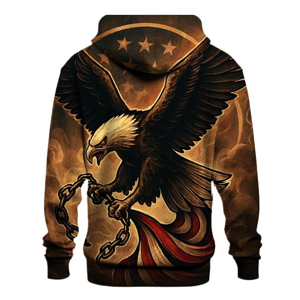 Eagle Over The Smoke Wreathed Banner printed hoodies