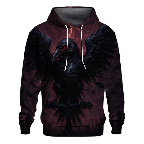 Raven Of The Iron Eclipse zip-up hoodies