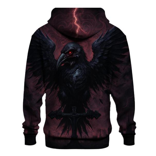 Raven Of The Iron Eclipse zip-up hoodies