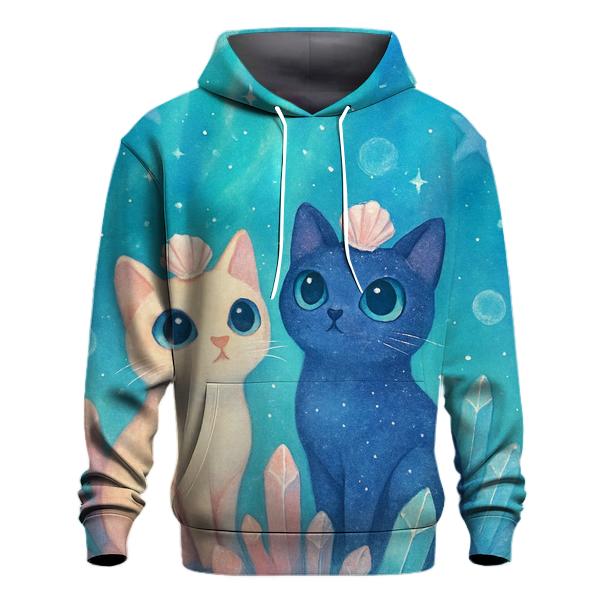 Crystal Reef Stargazer Cats pullover hoodies