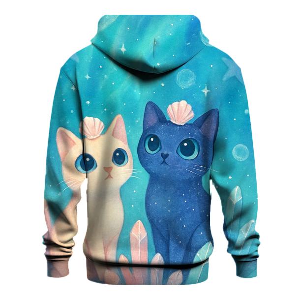 Crystal Reef Stargazer Cats pullover hoodies