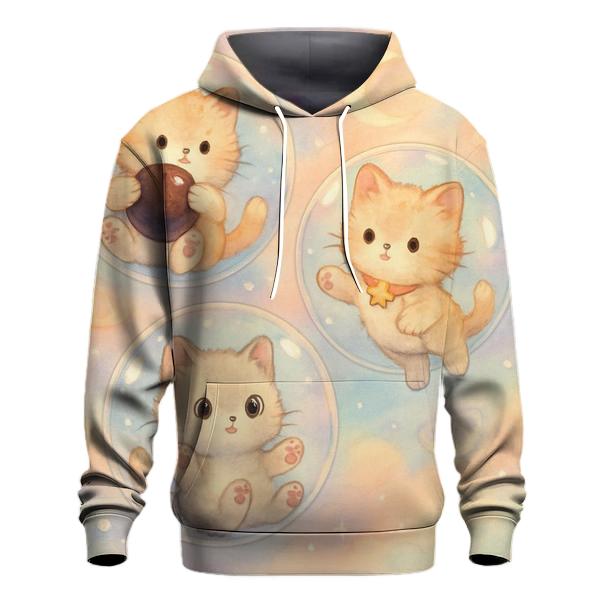 Bubble Tea Dream Kittens zip-up hoodies