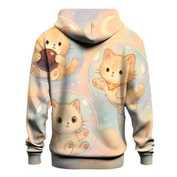 Bubble Tea Dream Kittens zip-up hoodies