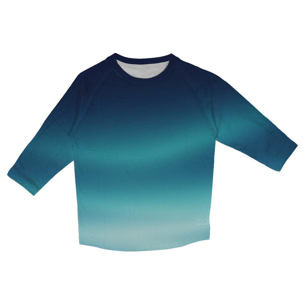 Moonlit Glacier Haze printed three quarter sleeve shirts