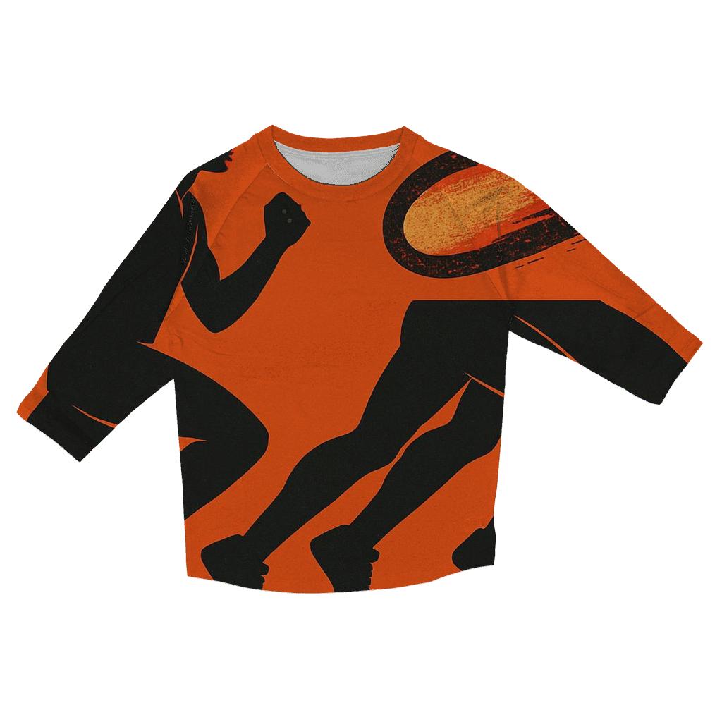 Meteor Trail Marathon Runner custom 3/4 sleeve shirts