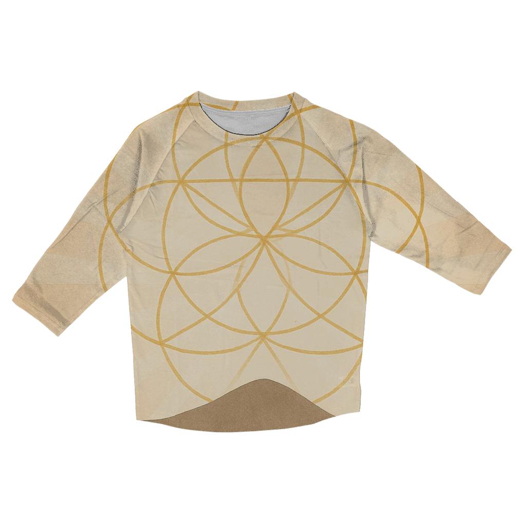 Horizon Of Gentle Geometry stylish quarter sleeve tops