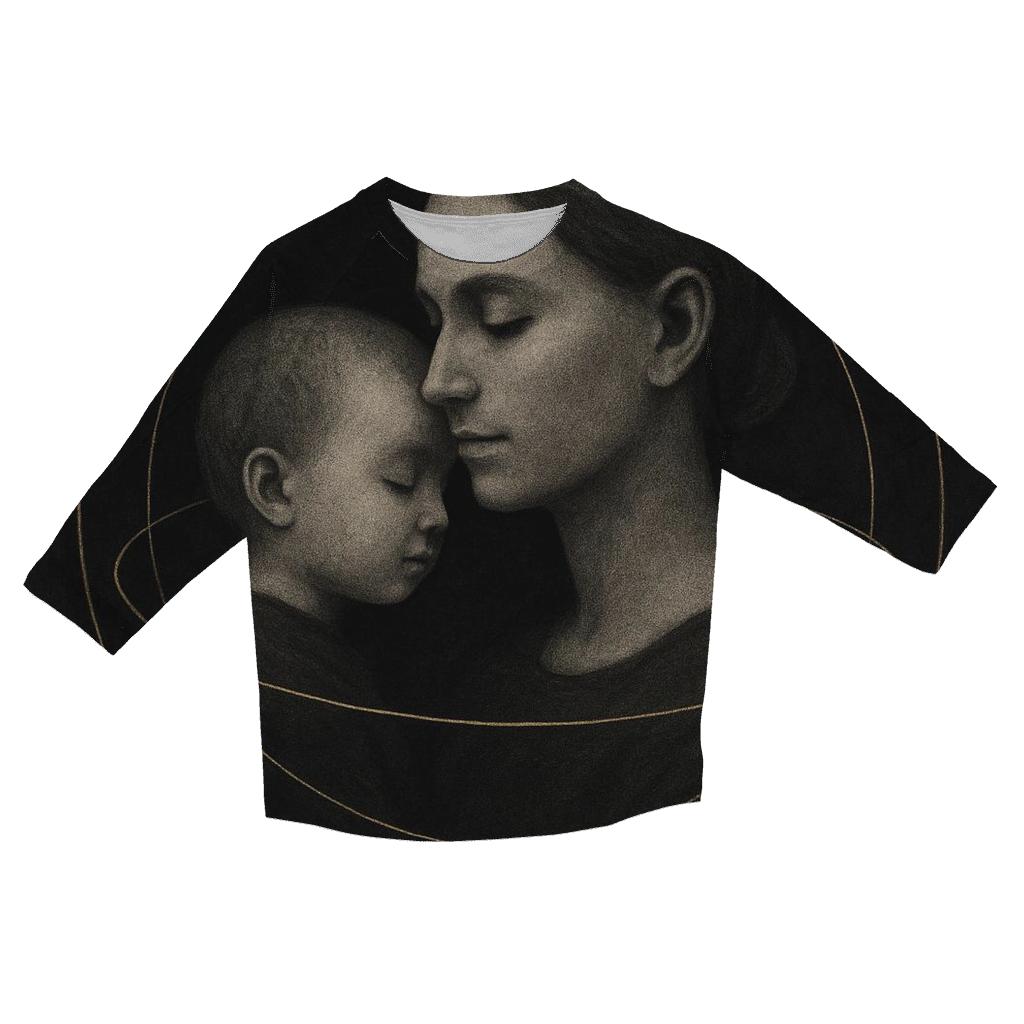 Her Voice Like Gravity Holding Me Close stylish quarter sleeve tops