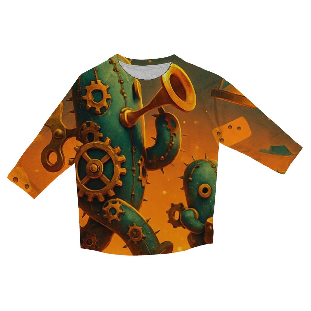 Clockwork Cactus Parade stylish quarter sleeve tops