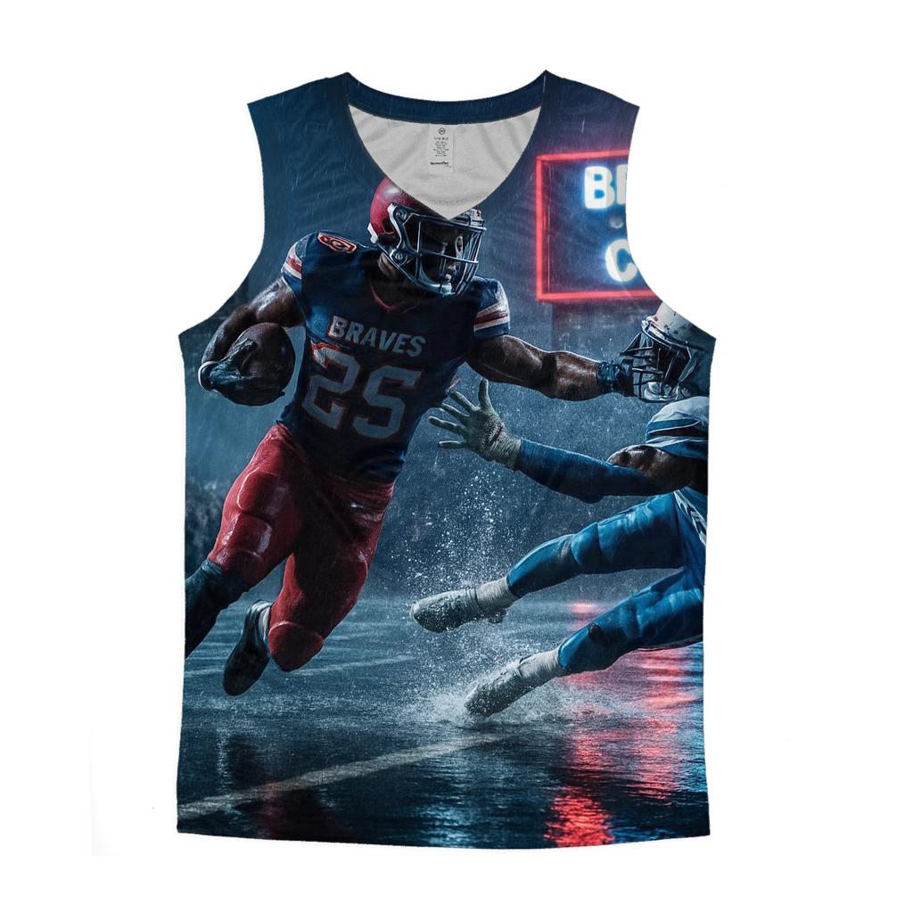 Midnight Rooftop Gridiron Wrigley Versus Atlanta stylish racerback tanks