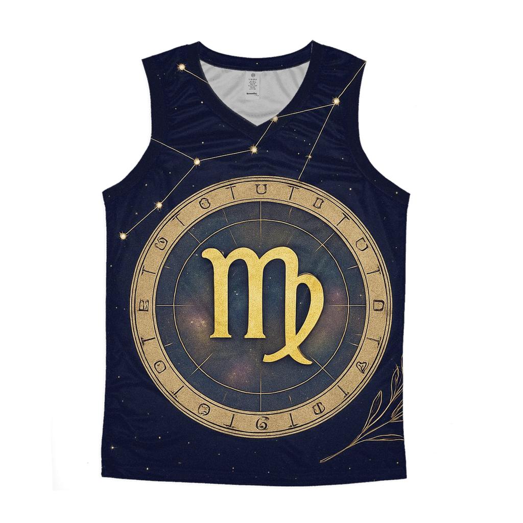 Virgo Wheat Sheaf Celestial Chart stylish racerback tanks