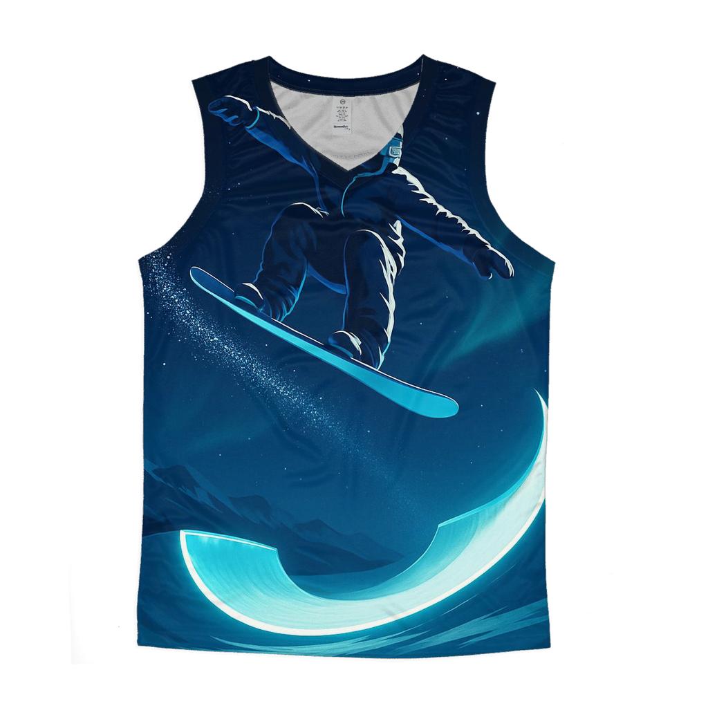 Lunar Halfpipe Snowboard Flight personalized athletic tanks