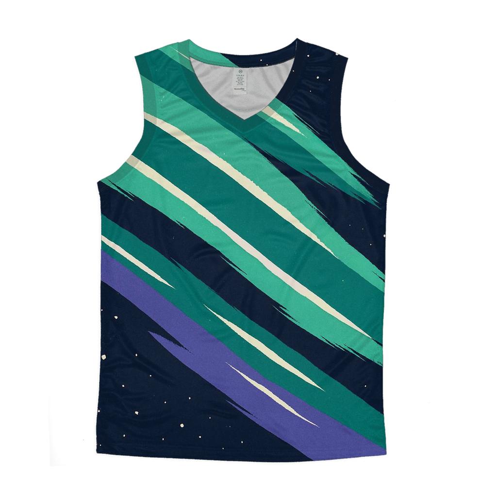 Aurora Ribbon Shear Field custom tank tops