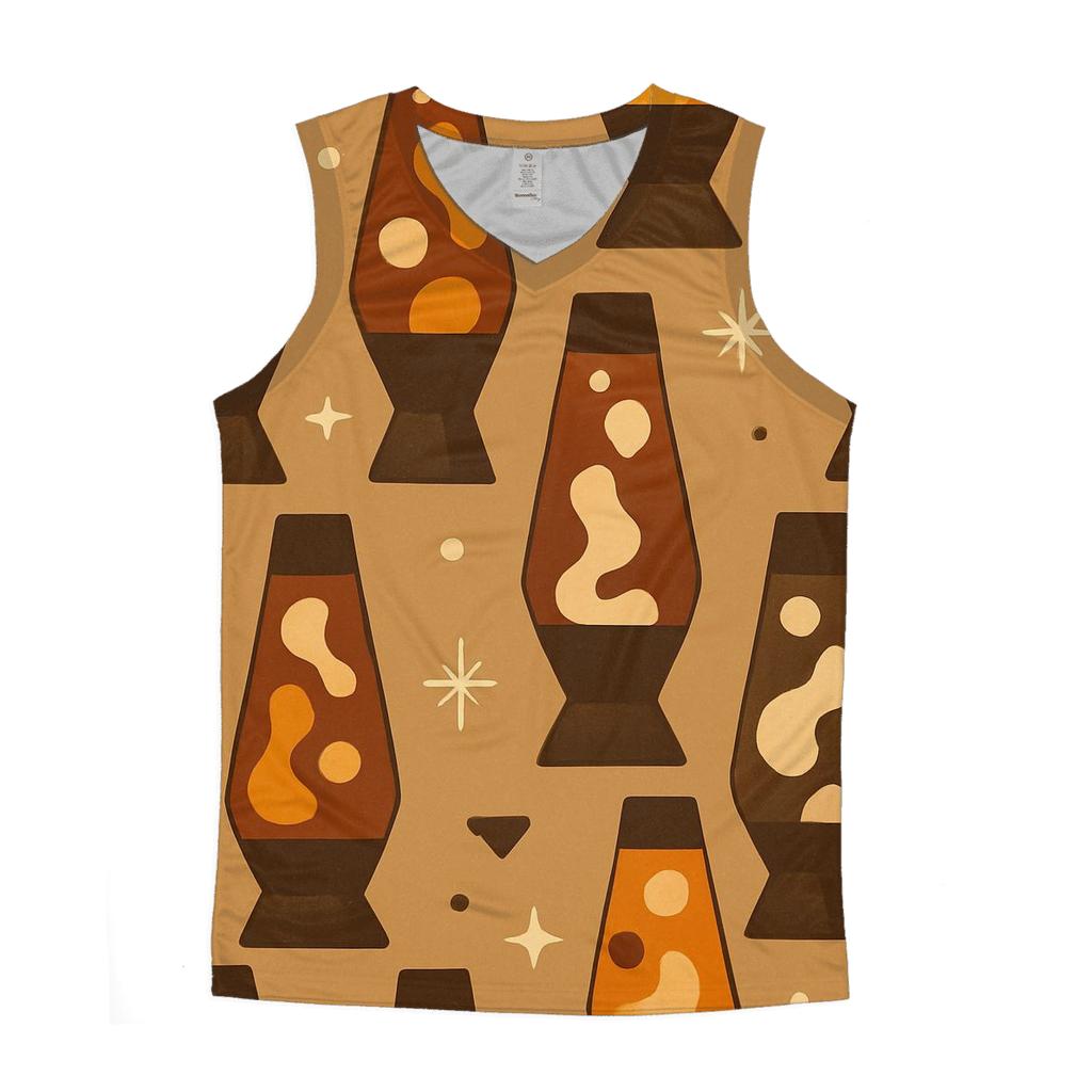 Groovy Lava Lamp Silhouettes personalized athletic tanks