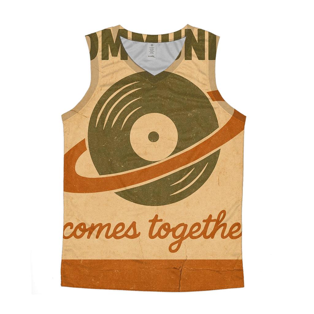 Faded Seventies Vinyl Astronomy Club Poster custom tank tops