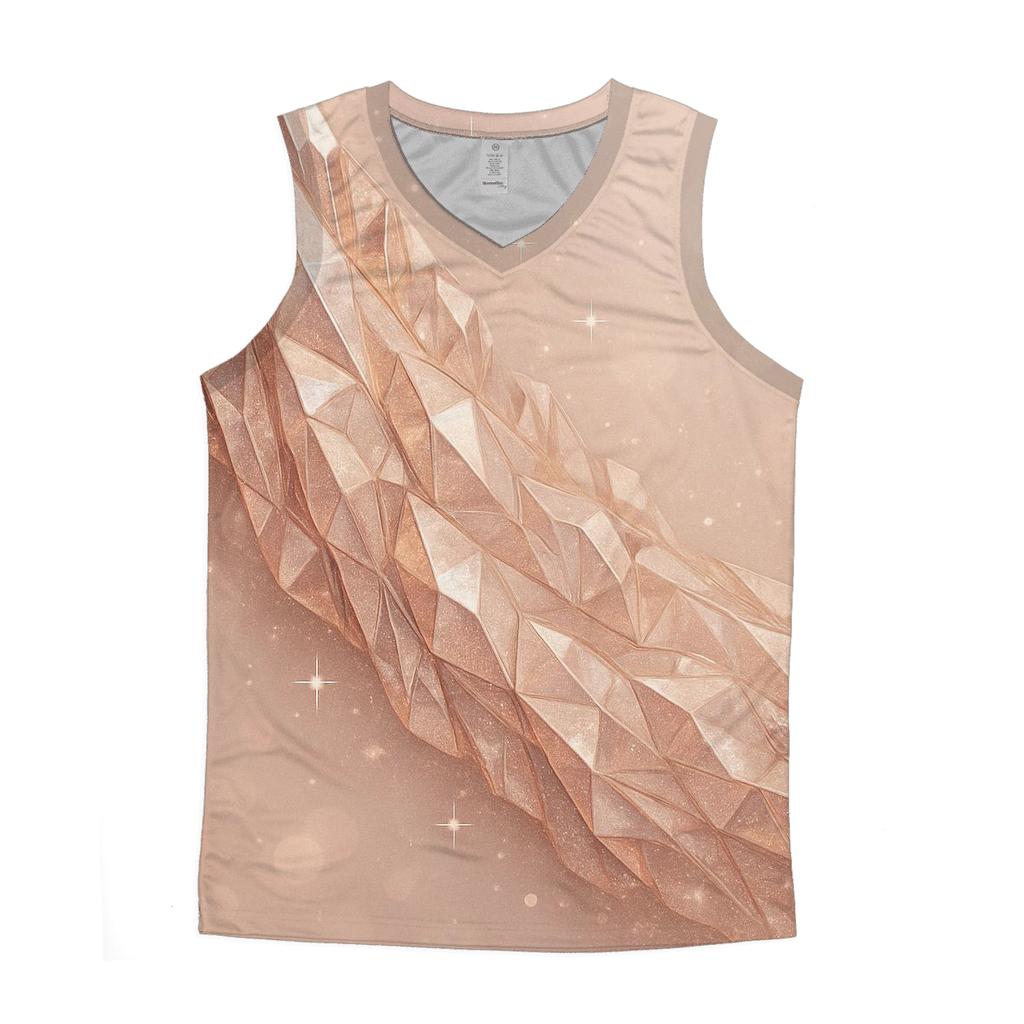 Rose Gold Crystal Veil custom tank tops