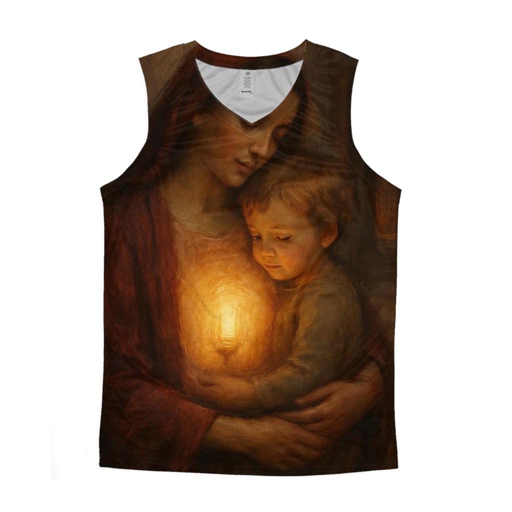 The Lamp Inside Her Chest That Never Goes Out sports performance tank tops