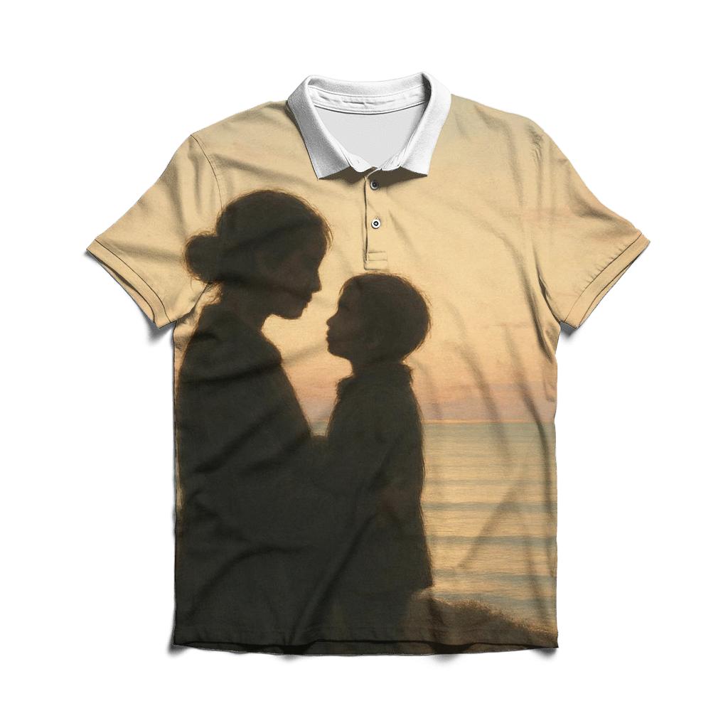 Where Her Heart Became My Horizon branded logo polo shirts