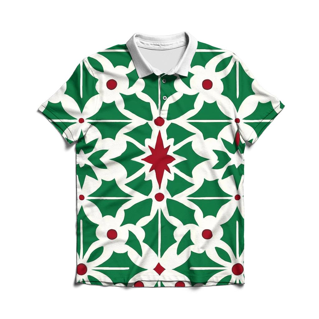 Holly Star Lattice Carol casual sports polo shirts