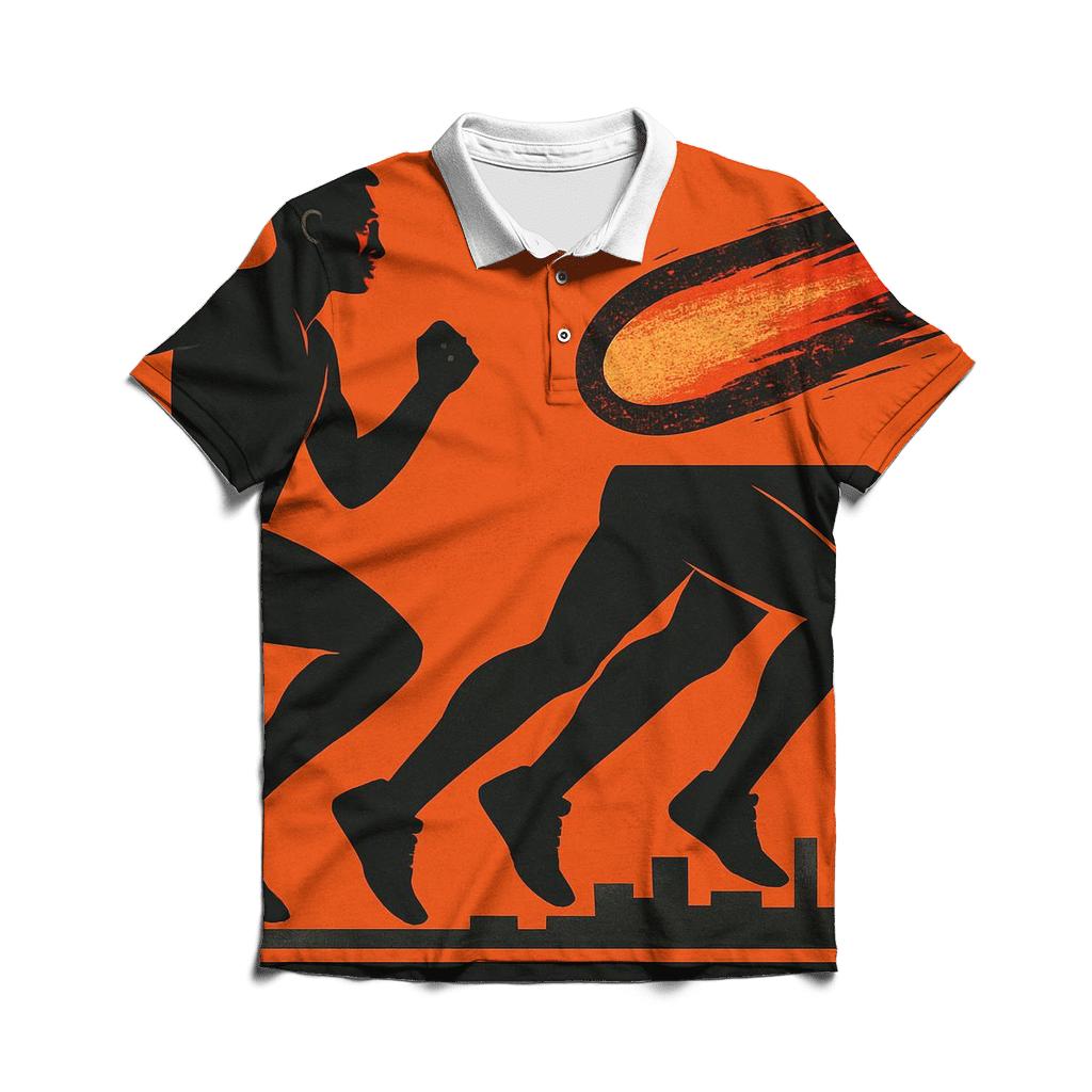 Meteor Trail Marathon Runner casual sports polo shirts