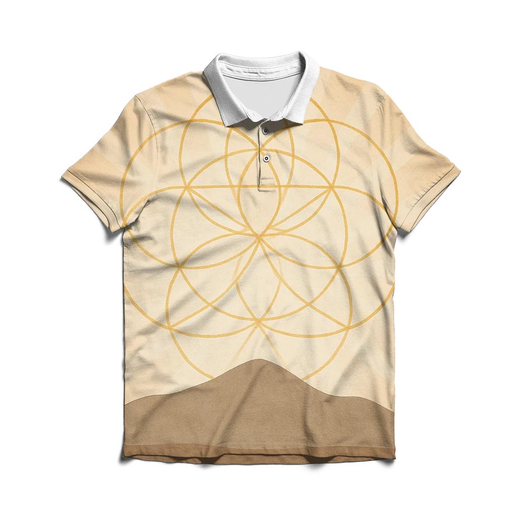 Horizon Of Gentle Geometry stylish collar polo tees