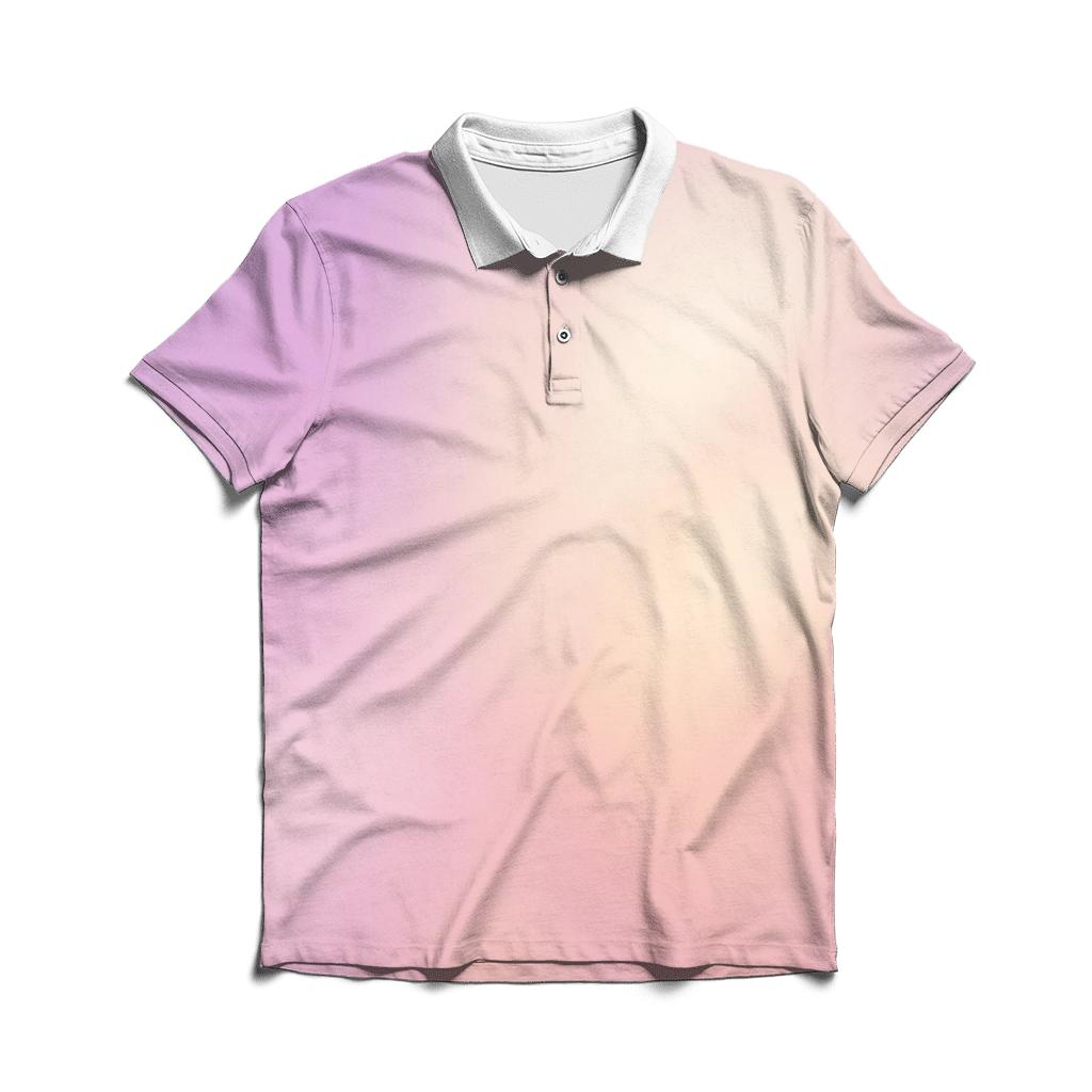 Satin Orchid Mist casual sports polo shirts