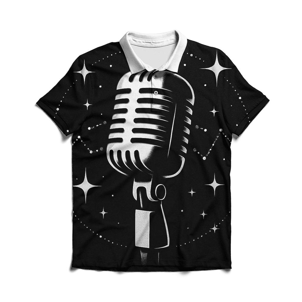 Chrome Mic Constellation branded logo polo shirts