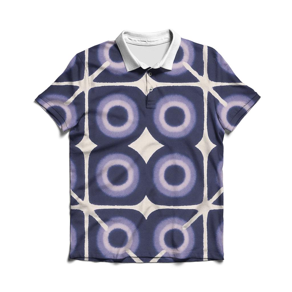 Itajime Eclipse Lattice Clamp Resist branded logo polo shirts