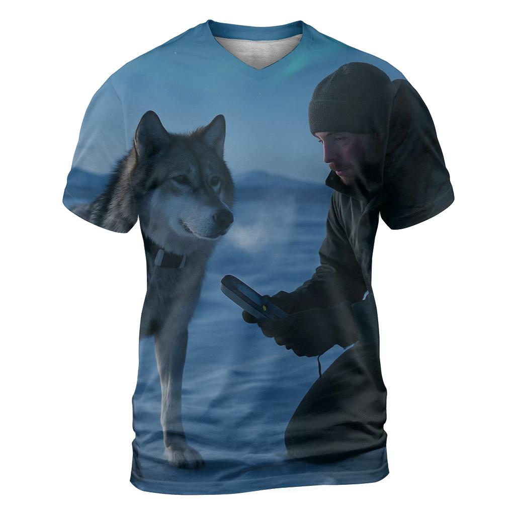 Radio Collar Field Check In Arctic Twilight custom all-over print shirts