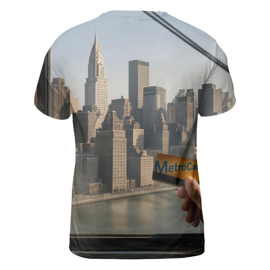 Roosevelt Island Tram Window Frame Of Midtown artistic all-over print tops