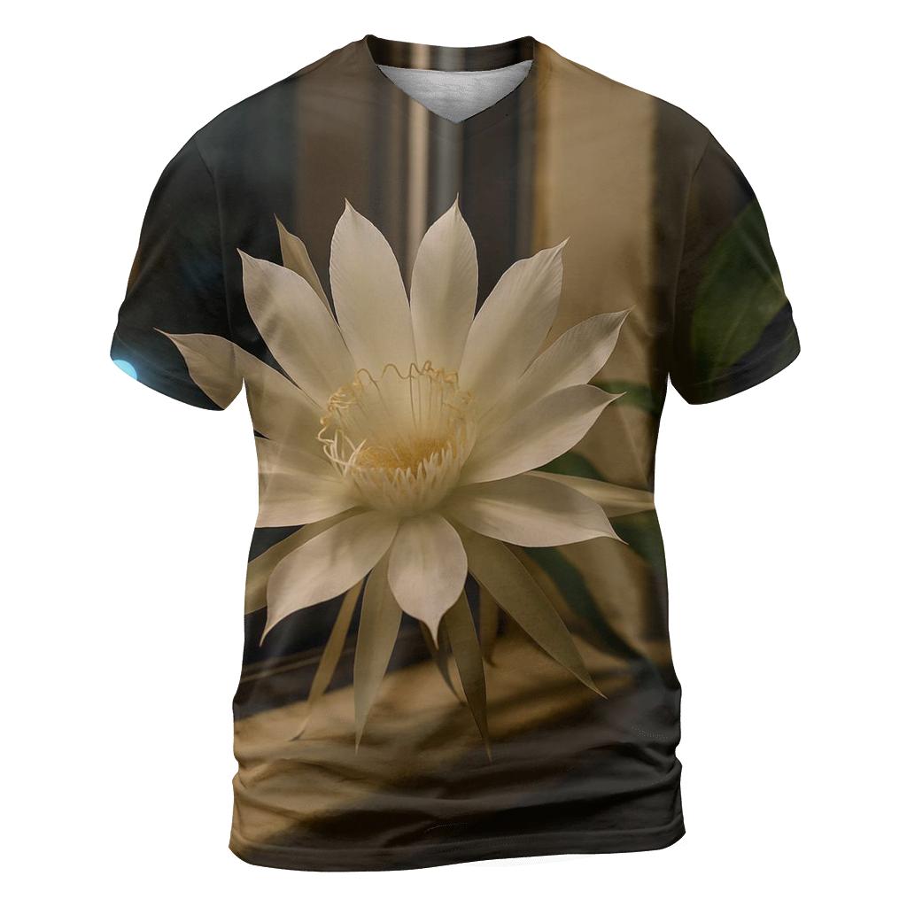 Night Blooming Cereus Window Sill Documentary statement graphic shirts