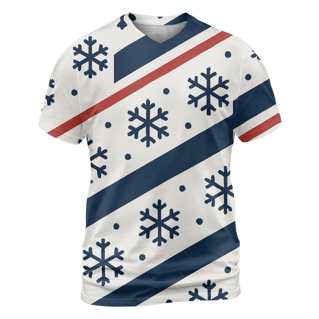 Snowflake Ribbon Parade statement graphic shirts