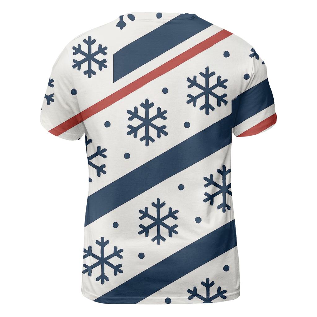 Snowflake Ribbon Parade statement graphic shirts