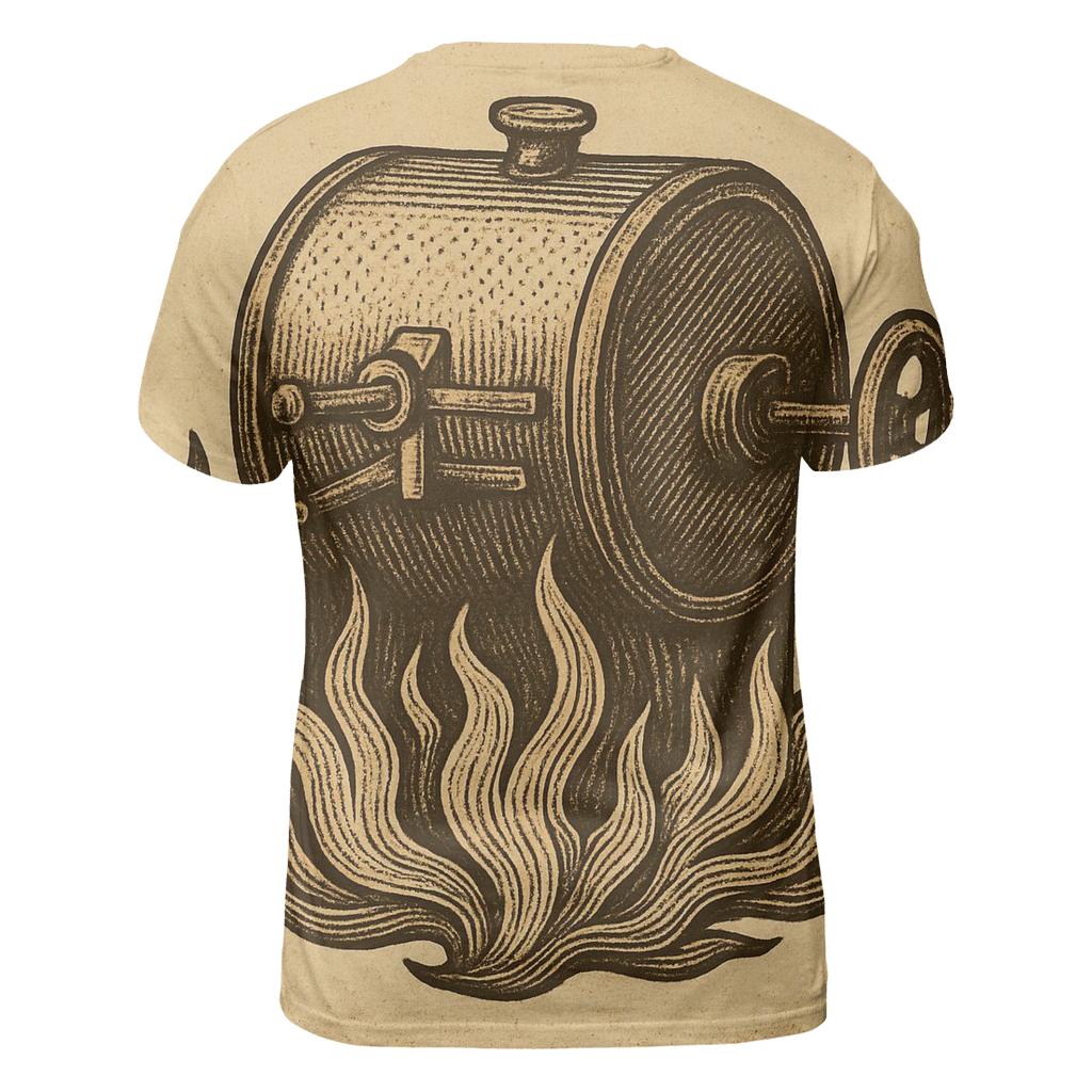 Roaster Flame Etching custom all-over print shirts