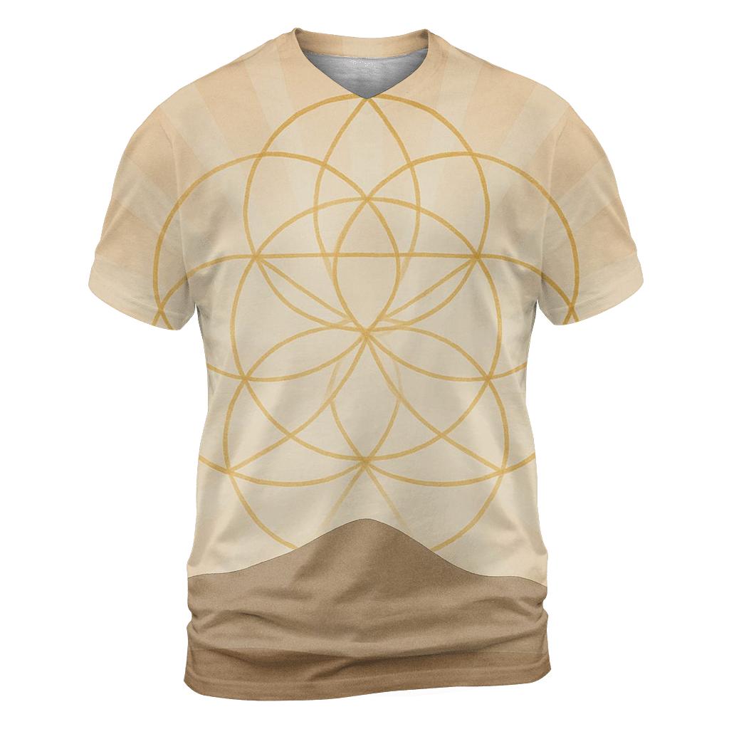 Horizon Of Gentle Geometry statement graphic shirts