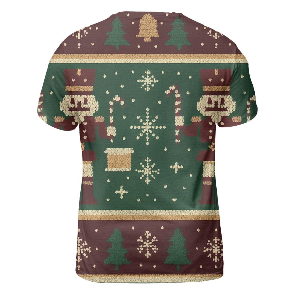 Nutcracker Satellite Parade Stripe Design custom all-over print shirts