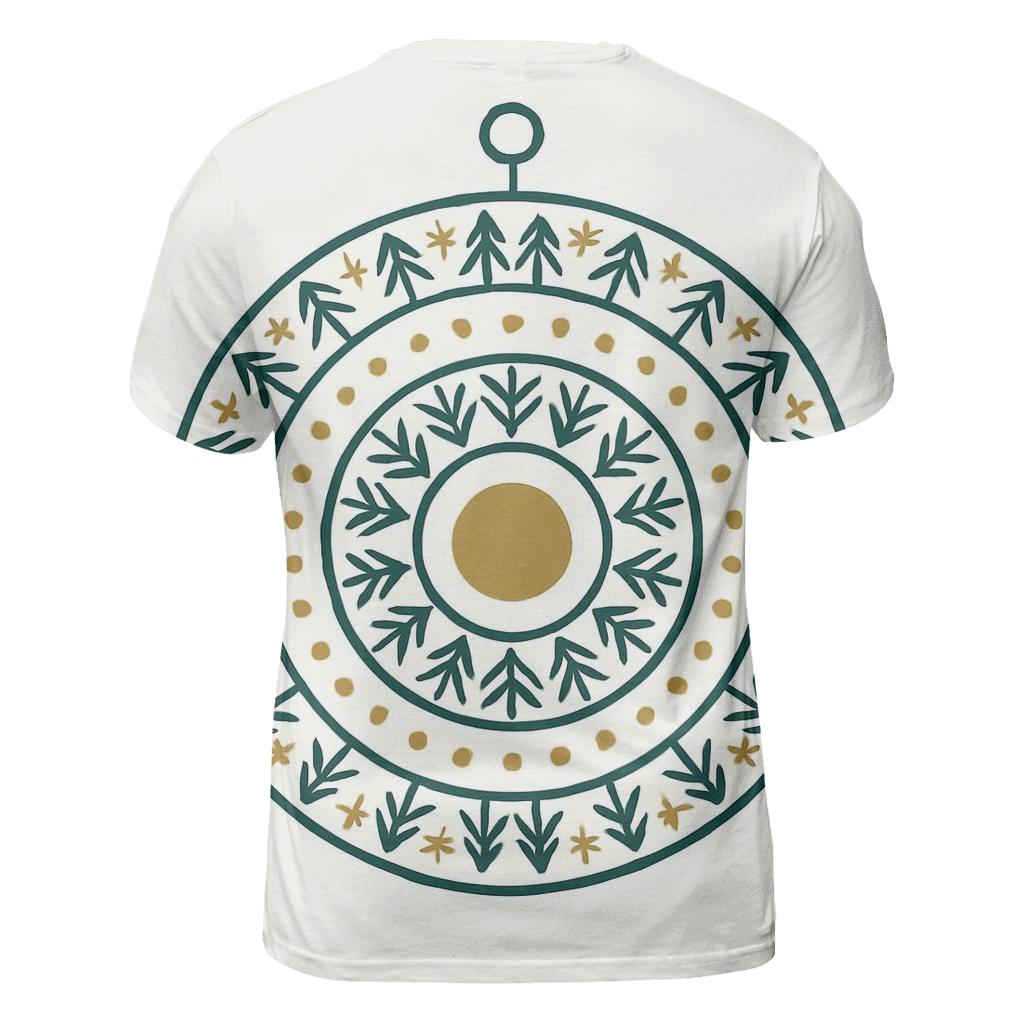 Ornament Mandala Evergreen Rings unique graphic print tees