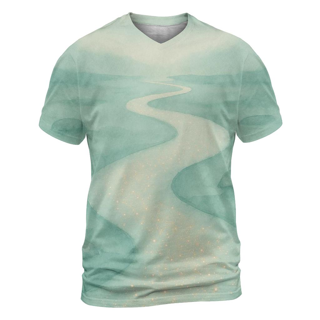 River Of Returning Light trendy printed shirt styles