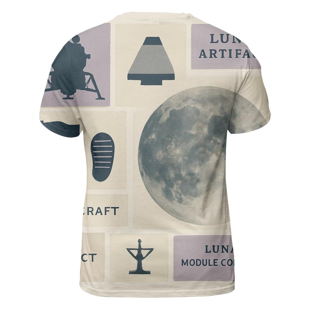 Lunar Museum Collage Grid creative print fashion shirts