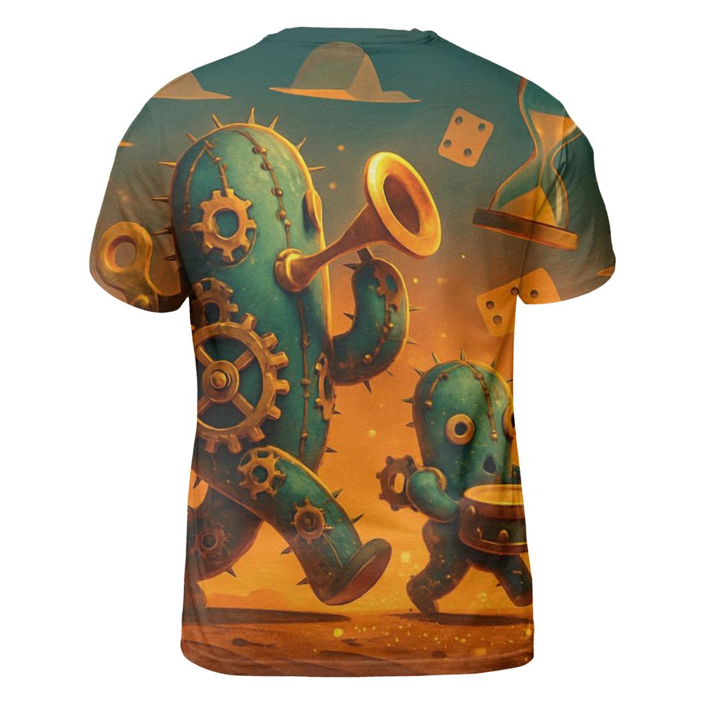 Clockwork Cactus Parade statement graphic shirts