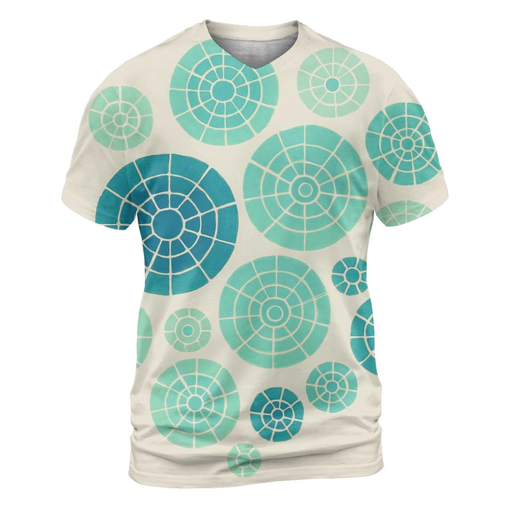 Kumo Star Cluster Rosette Drift artistic all-over print tops