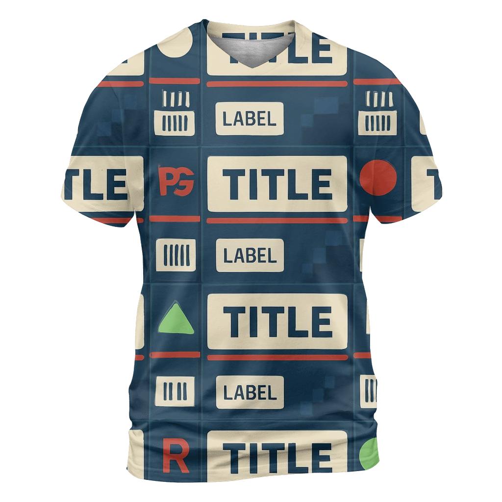 VHS Rental Aisle Label Collage personalized full print shirts