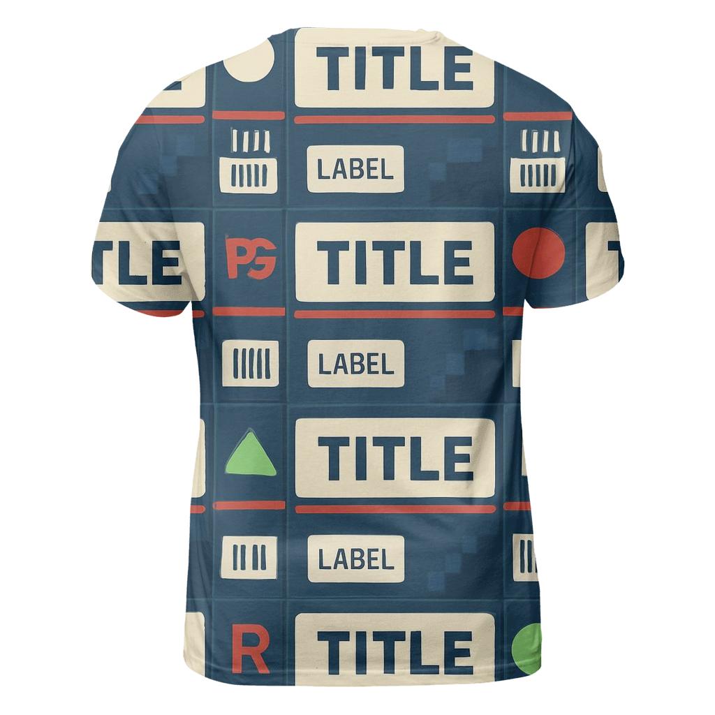 VHS Rental Aisle Label Collage personalized full print shirts