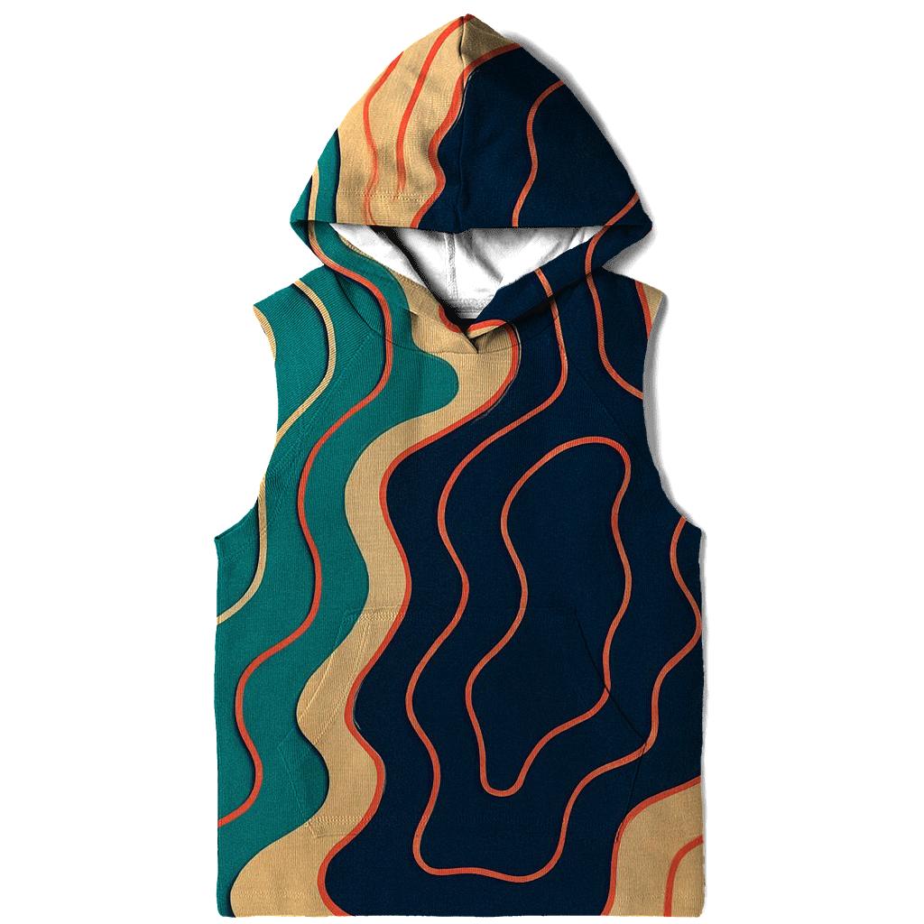 Chromatic Topographic Mirage zip-up hoodies
