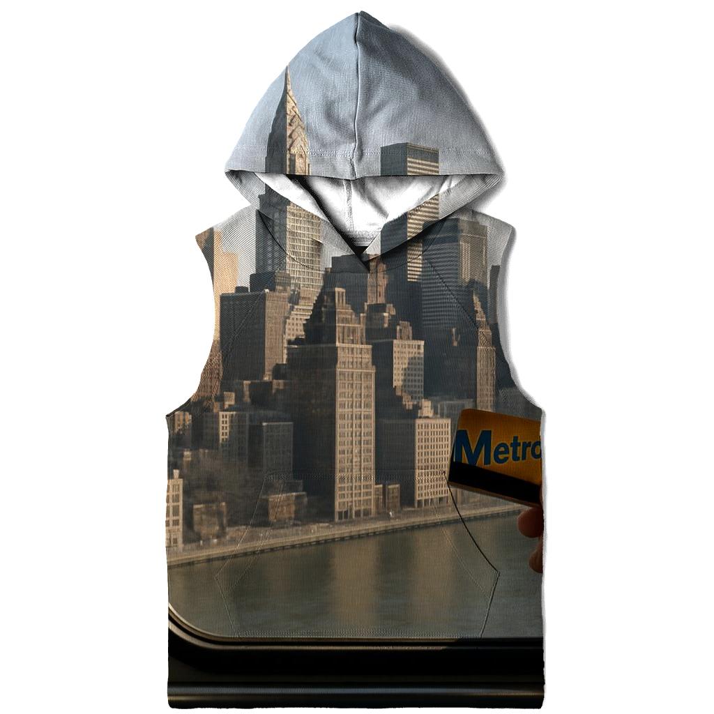 Roosevelt Island Tram Window Frame Of Midtown zip-up hoodies