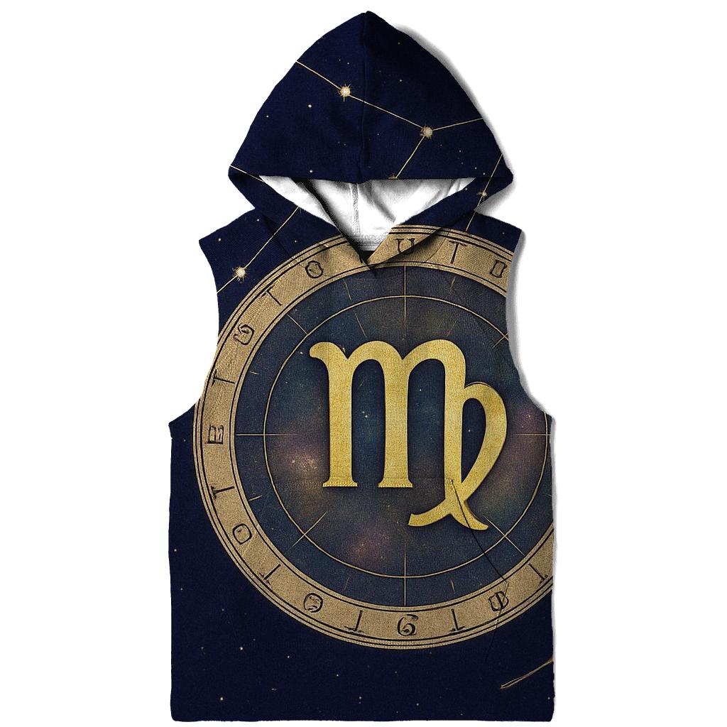 Virgo Wheat Sheaf Celestial Chart lightweight hoodies
