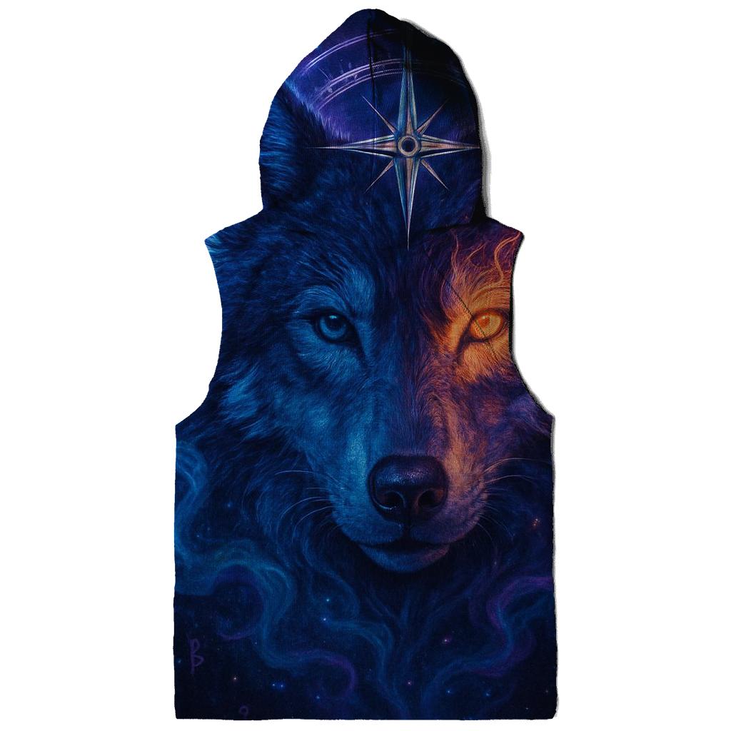 Nebula Compass Wolf lightweight hoodies