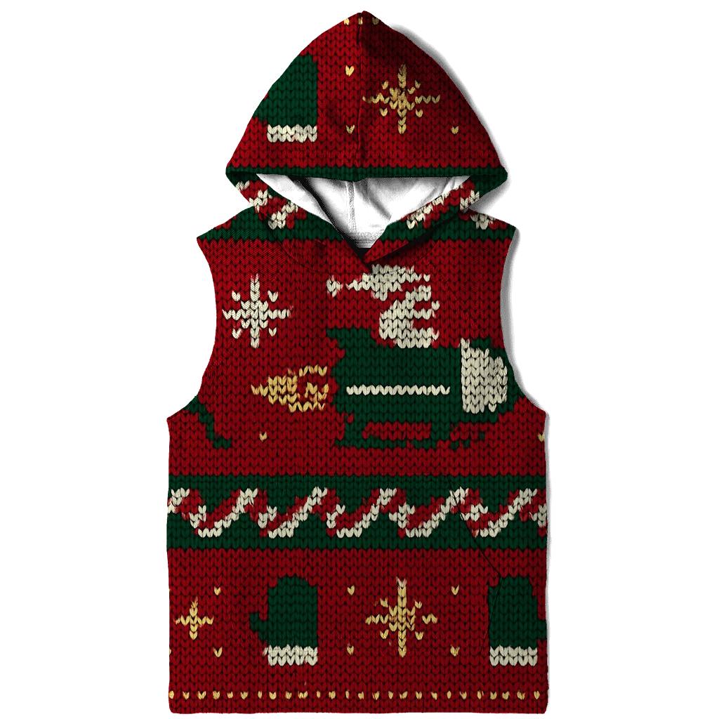 Frosty Rocket Sleigh Bandwork Design lightweight hoodies