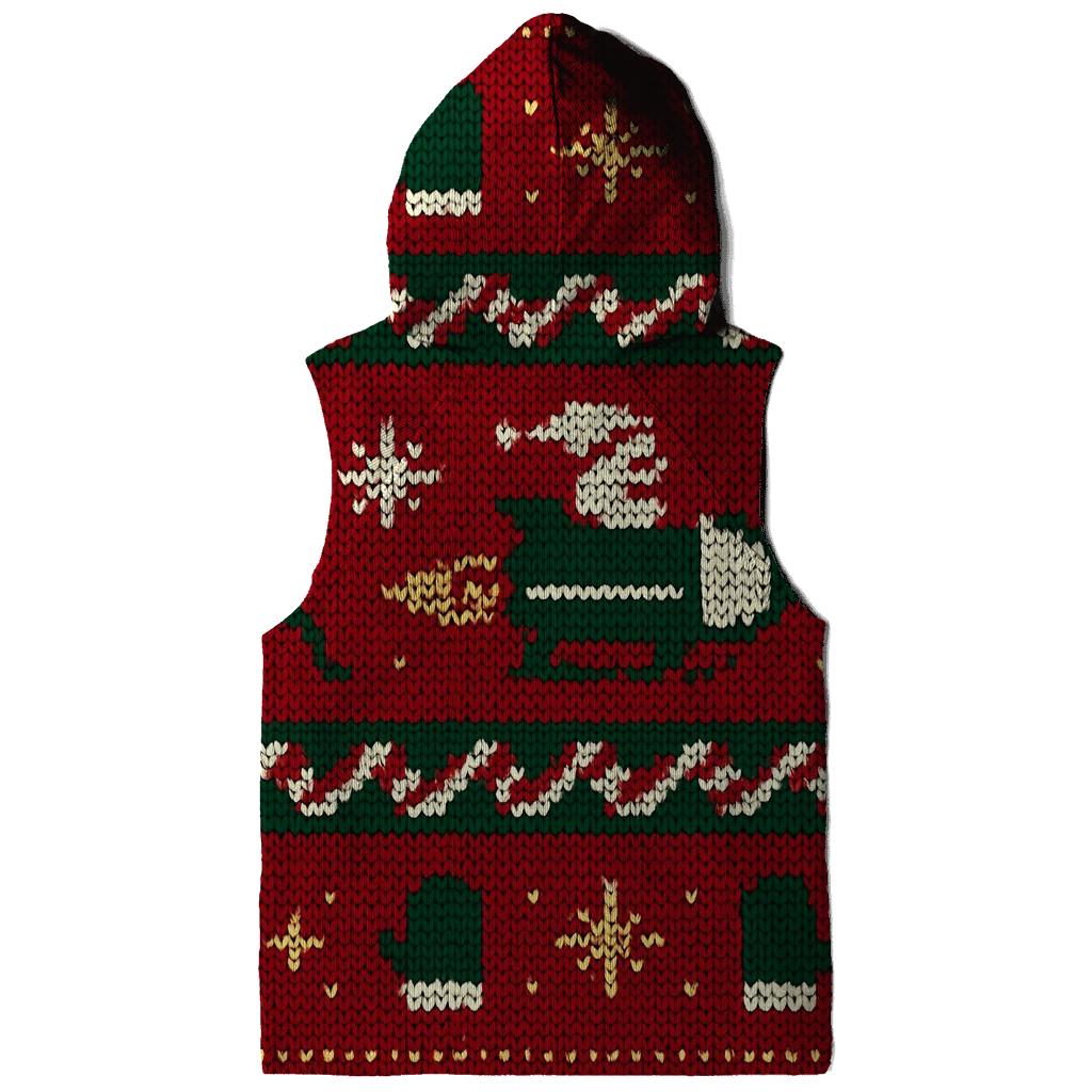Frosty Rocket Sleigh Bandwork Design lightweight hoodies