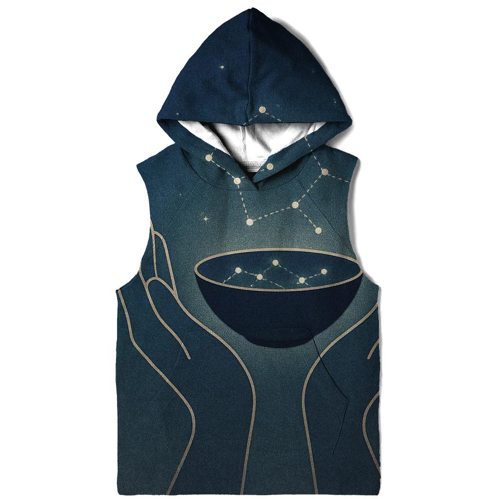 Open Palm Constellation Bowl zip-up hoodies